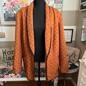 Asos Unique21 bow print one button blazer size 20
